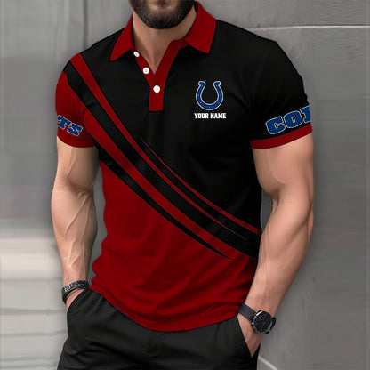 [SPECIAL OFFER] NEW CUSTOMIZED NFL17 IDC INDIANAPOLIS COLTS POLO SHIRT