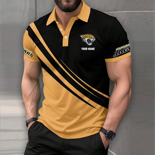 [TOUCHDOWN DEAL] NEW CUSTOMIZED NFL30 JSJ JACKSONVILLE JAGUARS POLO SHIRT
