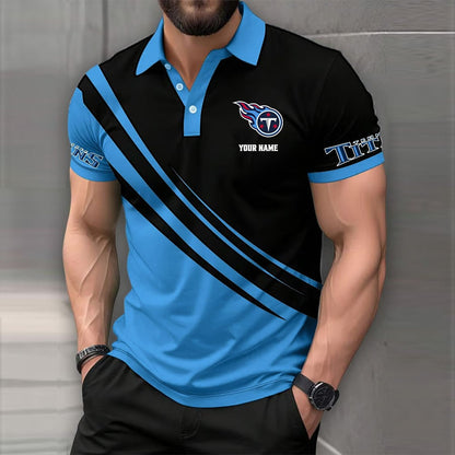 [SPECIAL OFFER] NEW CUSTOMIZED NFL31 TST TENNESSEE TITANS POLO SHIRT