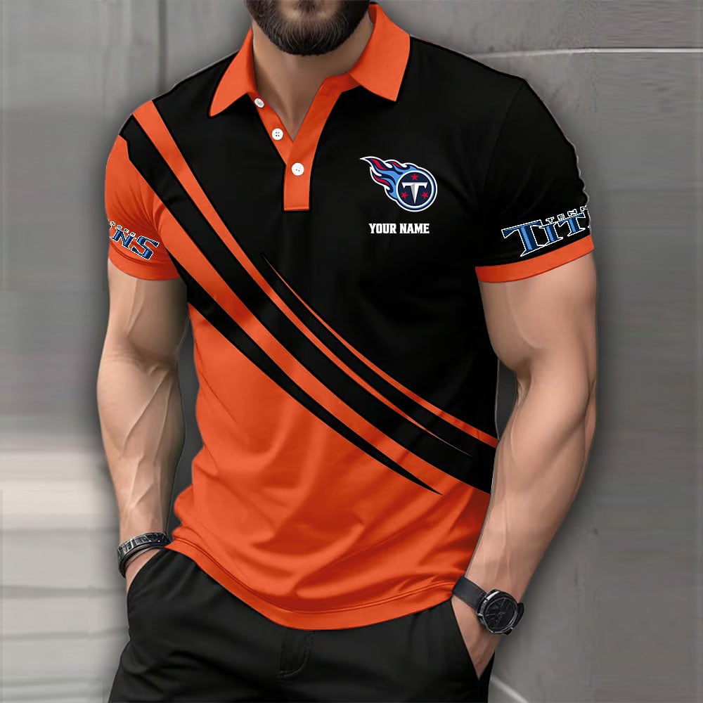 [SPECIAL OFFER] NEW CUSTOMIZED NFL31 TST TENNESSEE TITANS POLO SHIRT