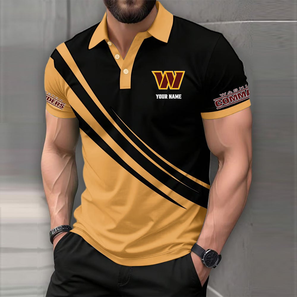 [SPECIAL OFFER] NEW CUSTOMIZED NFL12 WTC WASHINGTON COMMANDERS POLO SHIRT