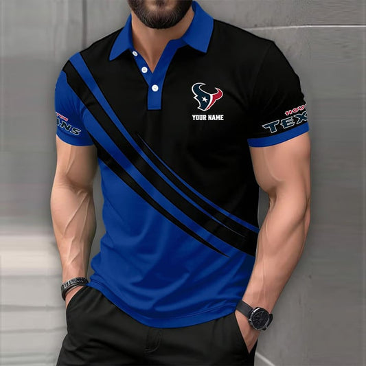 [TOUCHDOWN DEAL] NEW CUSTOMIZED NFL15 HTT HOUSTON TEXANS POLO SHIRT