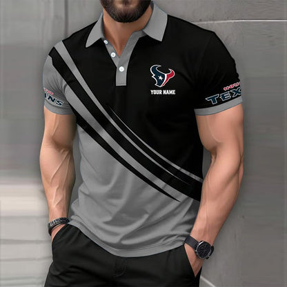 [SPECIAL OFFER] NEW CUSTOMIZED NFL15 HTT HOUSTON TEXANS POLO SHIRT