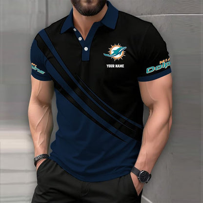 [SPECIAL OFFER] NEW CUSTOMIZED NFL19 MDP MIAMI DOLPHINS POLO SHIRT