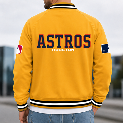 [HOMERUN DEAL] NEW CUSTOMIZED MLB10 HAS HOUSTON ASTROS MULTICOLOR MEN'S CASUAL JACKET