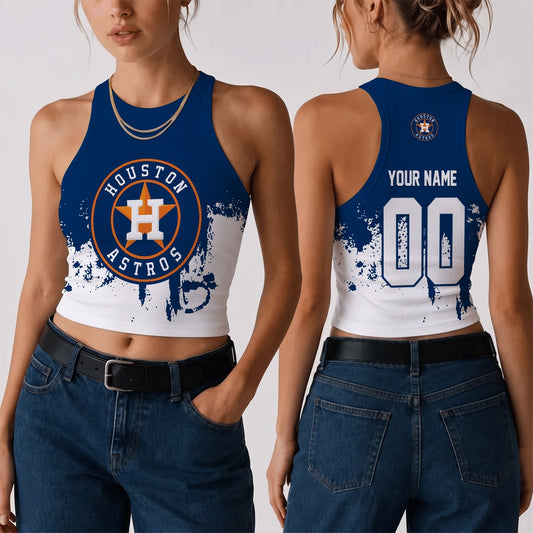 [HOMERUN DEAL] NEW CUSTOMIZED MLB10 HAS THE ASTROS WOMEN'S CROP TOP