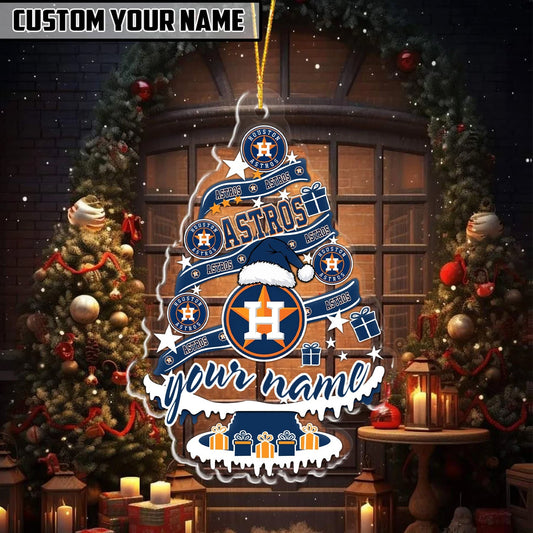 [HOMERUN DEAL] NEW CUSTOMIZED MLB10 HAS HOUSTON ASTROS CHRISTMAS ACRYLIC ORNAMENT