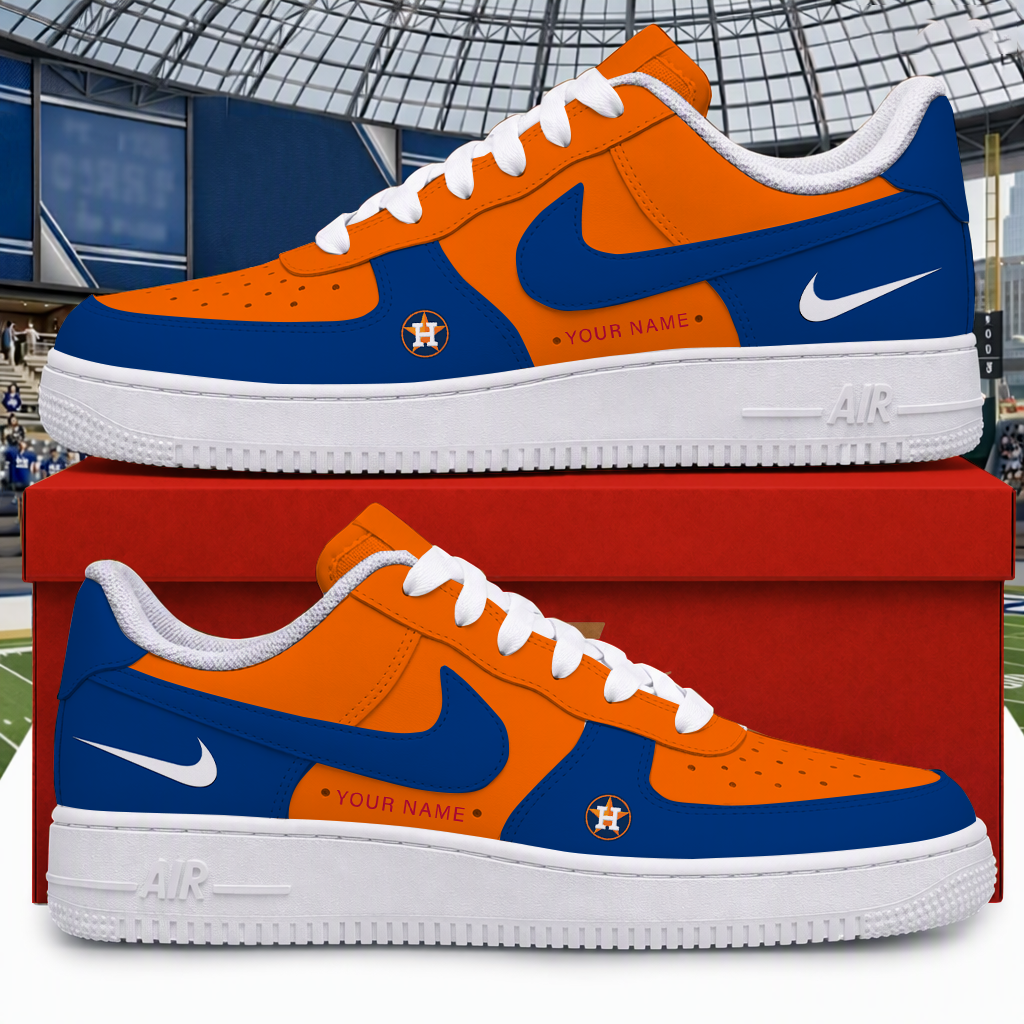 [HOMERUN DEAL] NEW CUSTOMIZED MLB10 HAS HOUSTON ASTROS AF1 SHOES