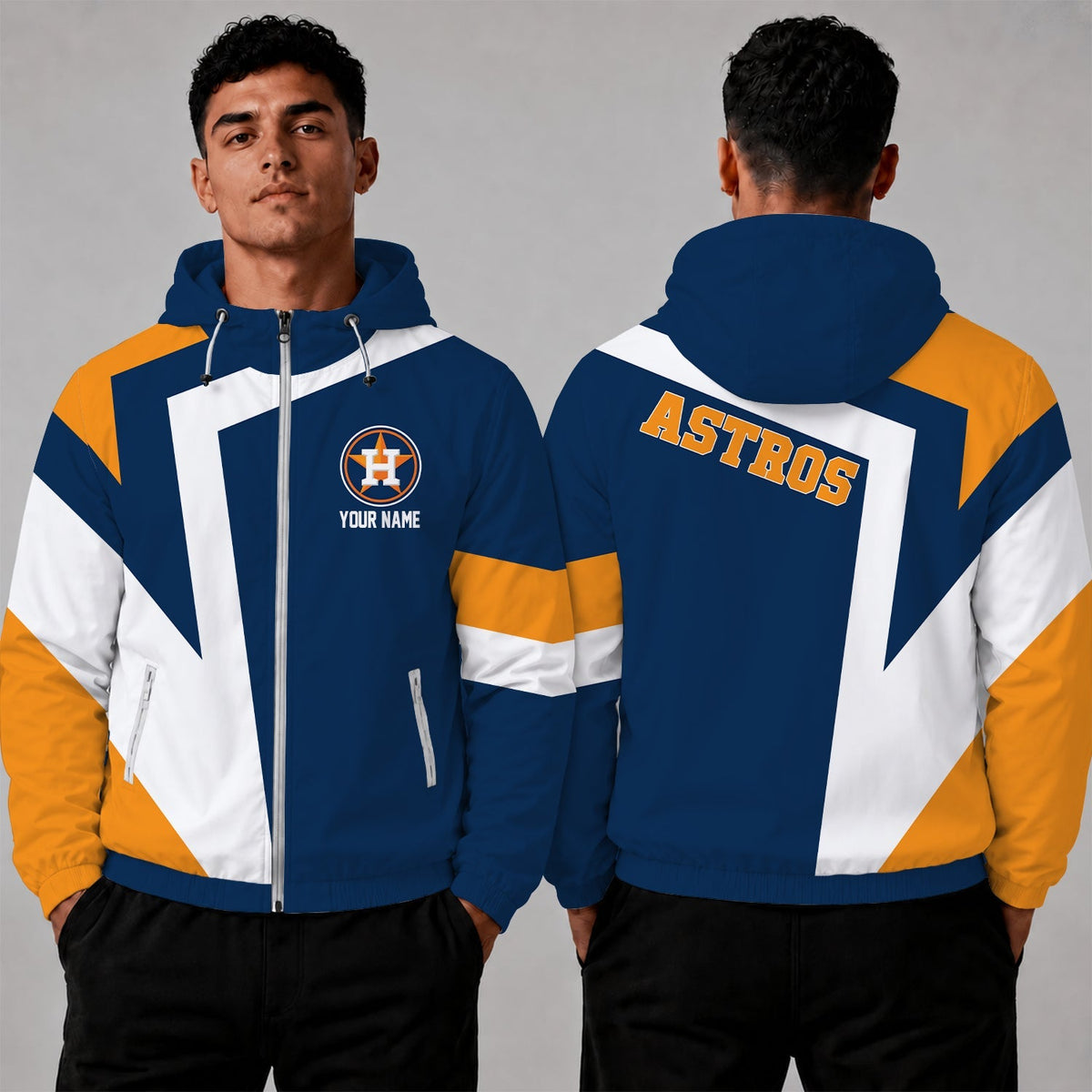 [HOMERUN DEAL] NEW CUSTOMIZED MLB10 HAS HOUSTON ASTROS WINDBREAKER JACKET