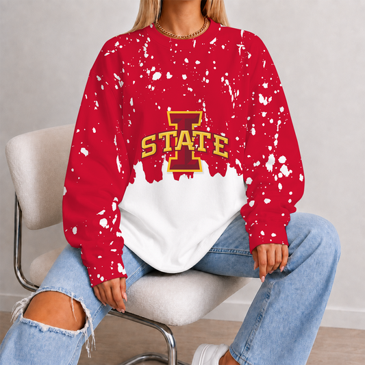 [SLAM DUNK DEAL] NEW CUSTOMIZED NCAA MAM10 ISC IOWA STATE CYCLONES STRAPPY UNISEX SWEATSHIRT