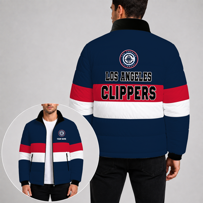 [SLAM DUNK DEAL] NEW CUSTOMIZED NBA10 LCL THE CLIPPERS PUFFER JACKET