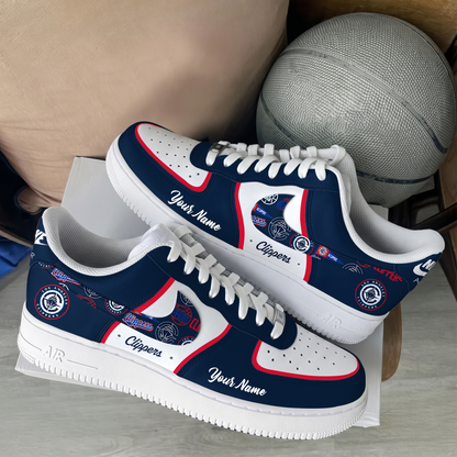 [SLAM DUNK DEAL] NEW CUSTOMIZED NBA10 LCL LOS ANGELES CLIPPERS AF1 SHOES
