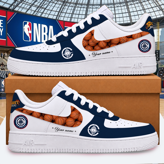 [SLAM DUNK DEAL] NEW CUSTOMIZED NBA10 LCL LOS ANGELES CLIPPERS AF1 SHOES