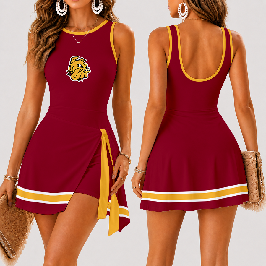 [PUCK DROP DEAL] NEW CUSTOMIZED NCAA MFF10 MDB MINNESOTA DULUTH BULLDOGS WOMEN'S SUMMER SKORT DRESS