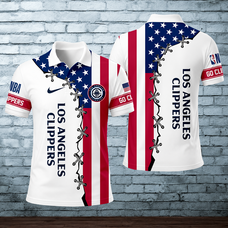 [HOT DEAL] NEW CUSTOMIZED NBA10 LCL LOS ANGELES CLIPPERS POLO SHIRT