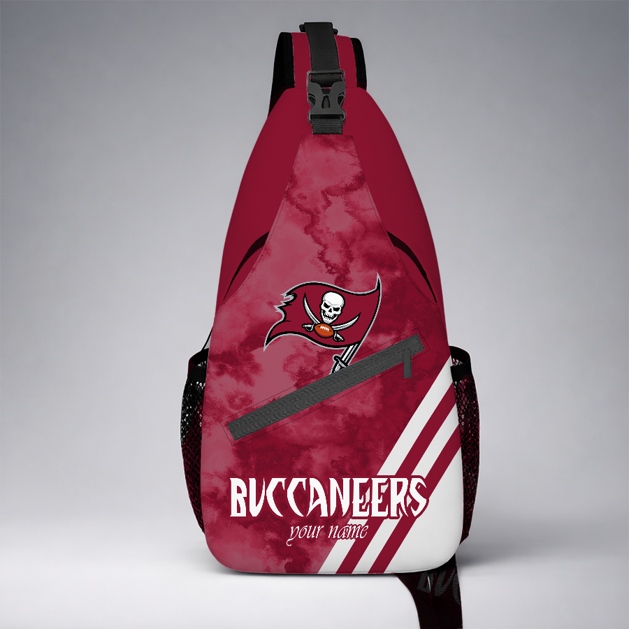 [TOUCHDOWN DEAL] NEW CUSTOMIZED NFL10 TBB TAMPA BAY BUCCANEERS SLING BAG