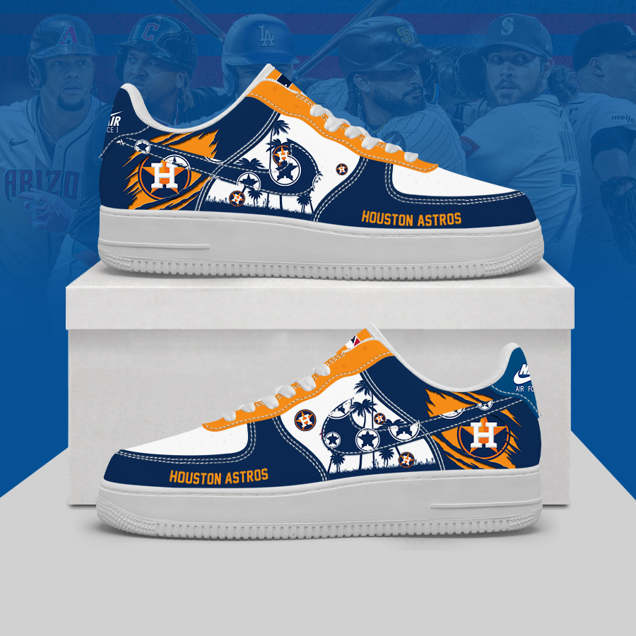 [HOMERUN DEAL] NEW CUSTOMIZED MLB10 HAS HOUSTON ASTROS AF1 SHOES