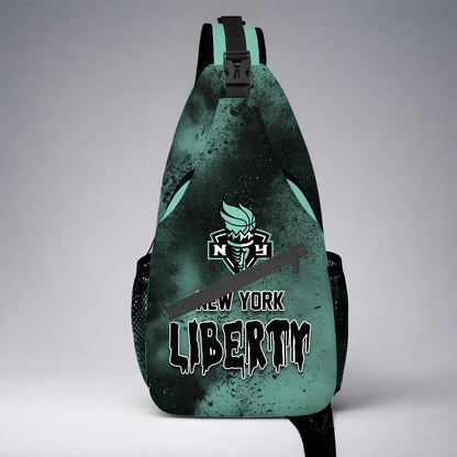 [HOOPS SPECIAL] NEW CUSTOMIZED WNBA10 NYL NEW YORK LIBERTY SLING BAG