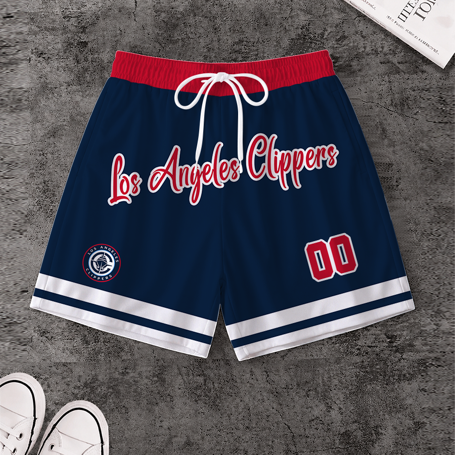 [HOT DEAL] NEW CUSTOMIZED NBA10 LCL LOS ANGELES CLIPPERS SHORT PANTS