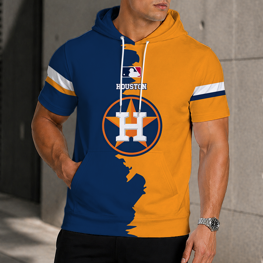 [HOMERUN DEAL] NEW CUSTOMIZED MLB10 HAS HOUSTON ASTROS SHORT SLEEVE HOODIE