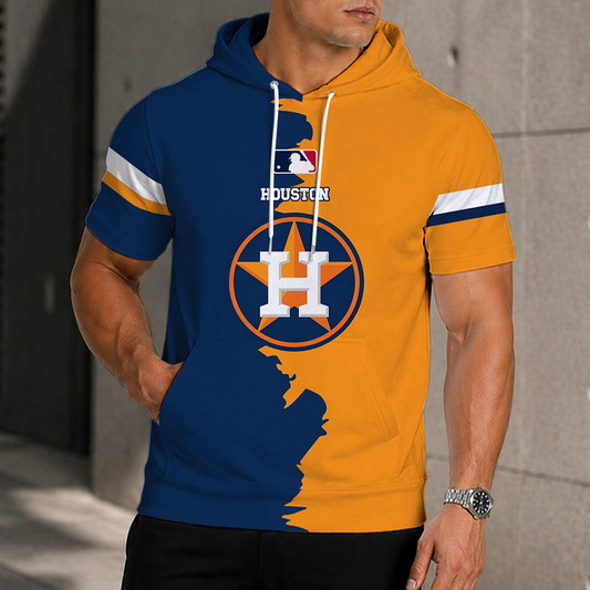[HOMERUN DEAL] NEW CUSTOMIZED MLB10 HAS HOUSTON ASTROS SHORT SLEEVE HOODIE