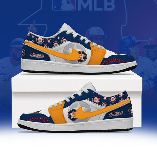 [HOMERUN DEAL] NEW CUSTOMIZED MLB10 HAS HOUSTON ASTROS AIR JORDAN LOW SHOES