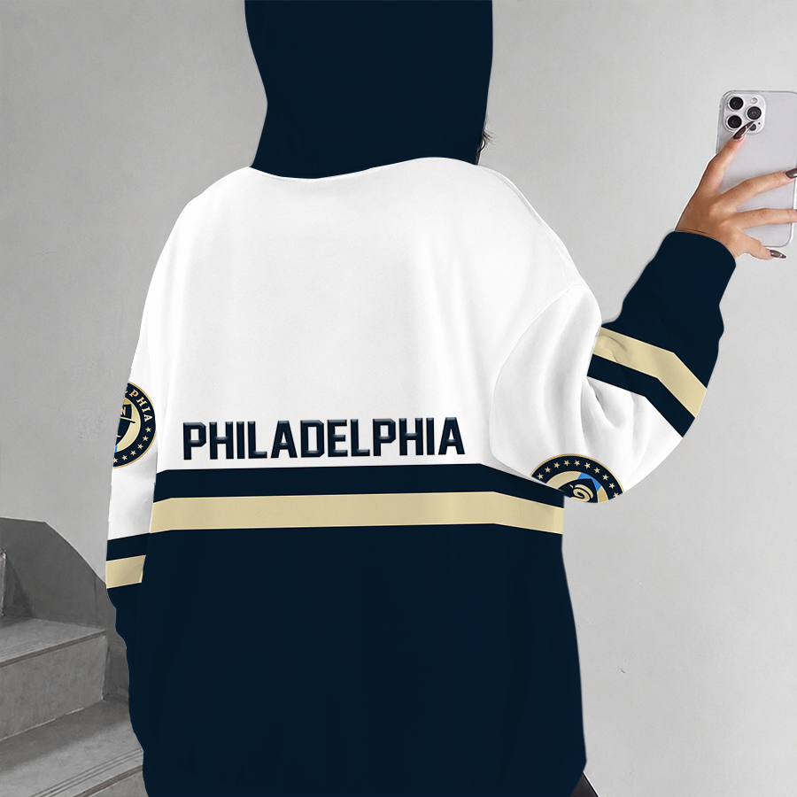 [GOAL DEAL] NEW CUSTOMIZED MLS10 PPF PHILADELPHIA UNION ZIP HOODIE
