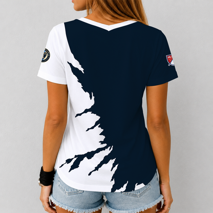 [GOAL DEAL] NEW CUSTOMIZED MLS10 PPF PHILADELPHIA UNION V-NECK FEMALE SHIRT