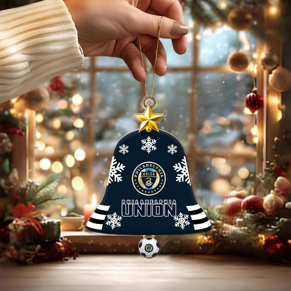 [GOAL DEAL] NEW CUSTOMIZED MLS10 PPF PHILADELPHIA UNION CHRISTMAS ACRYLIC ORNAMENT