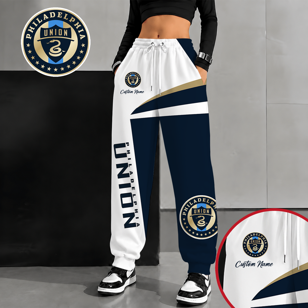 [GOAL DEAL] NEW CUSTOMIZED MLS10 PPF PHILADELPHIA UNION SWEATPANTS
