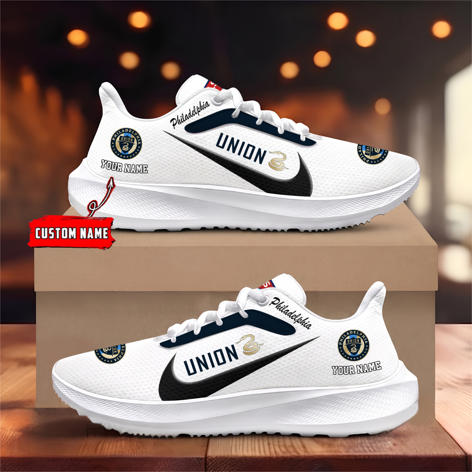 [GOAL DEAL] NEW CUSTOMIZED MLS10 PPF PHILADELPHIA UNION ROAD RUNNING SHOES