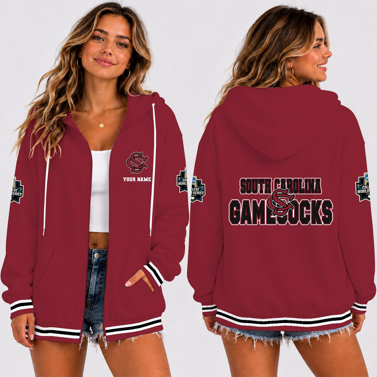[HOMERUN DEAL] NEW CUSTOMIZED NCAA CWS10 SCG SOUTH CAROLINA GAMECOCKS T-SHIRT, HOODIE, ZIP HOODIE