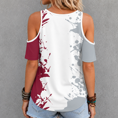 [TOUCHDOWN DEAL] NEW CUSTOMIZED NFL10 TBB TAMPA BAY BUCCANEERS CRISS CROSS V-NECK TOP