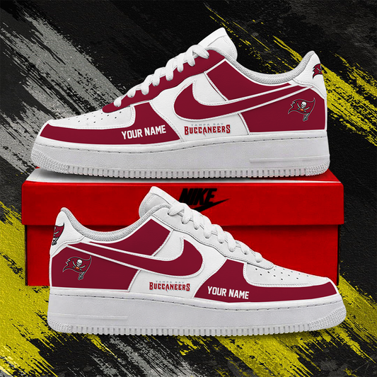 [TOUCHDOWN DEAL] NEW CUSTOMIZED NFL10 TBB TAMPA BAY BUCCANEERS AF1 SHOES