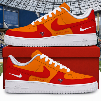 [TOUCHDOWN DEAL] NEW CUSTOMIZED NFL10 TBB TAMPA BAY BUCCANEERS AF1 SHOES