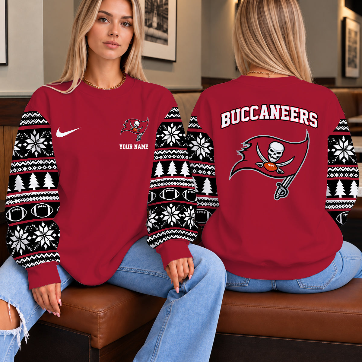[TOUCHDOWN DEAL] NEW CUSTOMIZED NFL10 TBB THE BUCCANEERS UNISEX SWEATSHIRT