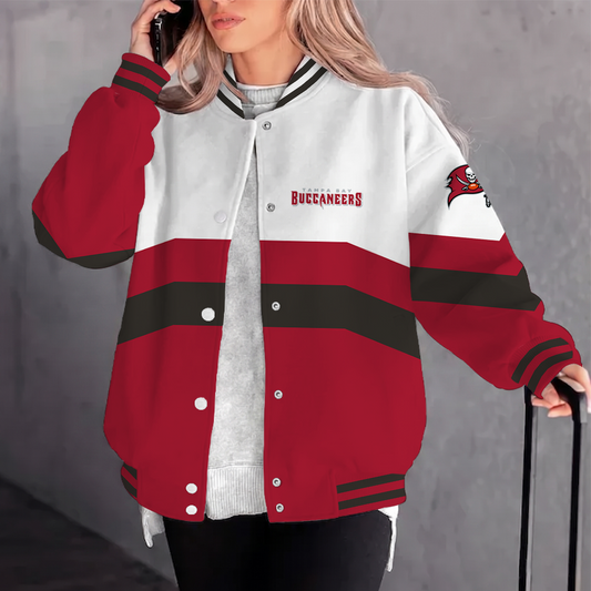 [TOUCHDOWN DEAL] NEW CUSTOMIZED NFL10 TBB TAMPA BAY BUCCANEERS SATIN VARSITY & BASEBALL JACKET