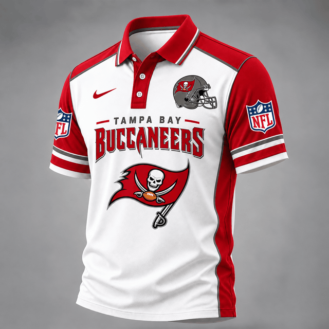 [TOUCHDOWN DEAL] NEW CUSTOMIZED NFL10 TBB THE BUCCANEERS POLO SHIRT