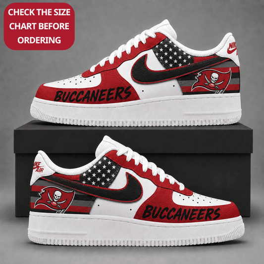 [TOUCHDOWN DEAL] NEW CUSTOMIZED NFL10 TBB TAMPA BAY BUCCANEERS AF1 SHOES