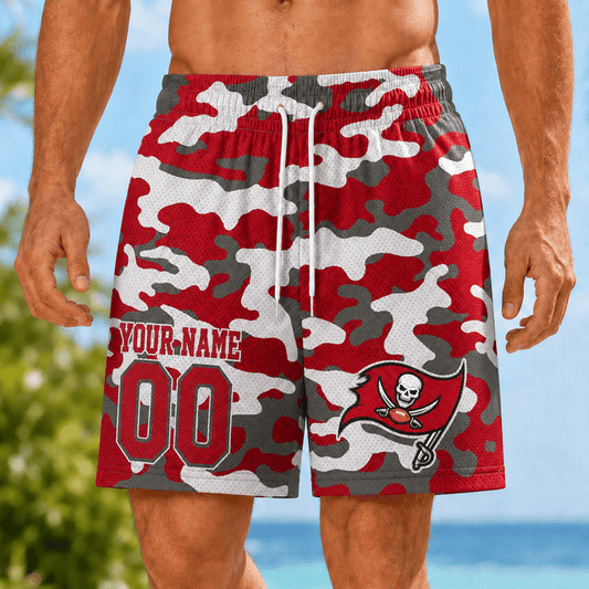 [TOUCHDOWN DEAL] NEW CUSTOMIZED NFL10 TBB TAMPA BAY BUCCANEERS SHORT PANTS