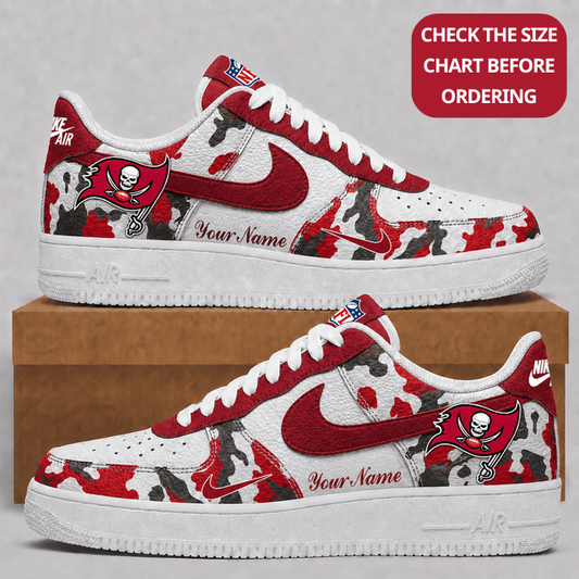 [TOUCHDOWN DEAL] NEW CUSTOMIZED NFL10 TBB TAMPA BAY BUCCANEERS AF1 SHOES