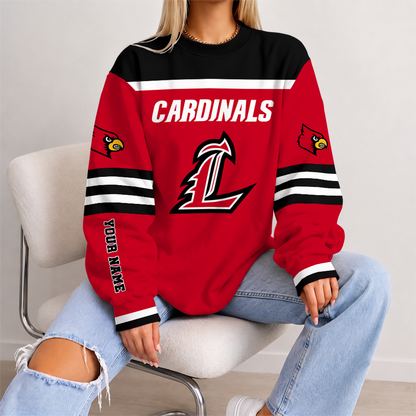[TOUCHDOWN DEAL] NEW CUSTOMIZED NCAA FBS10 ULC LOUISVILLE CARDINALS UNISEX SWEATSHIRT