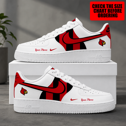[FAN FAVORITE] NEW CUSTOMIZED NCAA FBS10 ULC LOUISVILLE CARDINALS AF1 SHOES