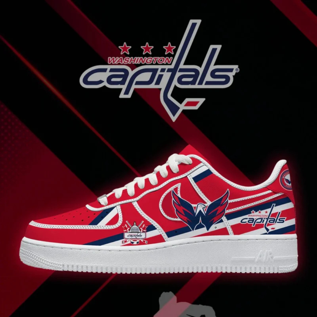 [PUCK DROP DEAL] NEW CUSTOMIZED NHL10 WCP WASHINGTON CAPITALS AF1 SHOES