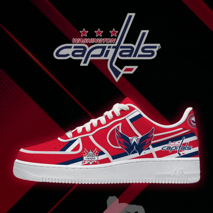 [PUCK DROP DEAL] NEW CUSTOMIZED NHL10 WCP WASHINGTON CAPITALS AF1 SHOES