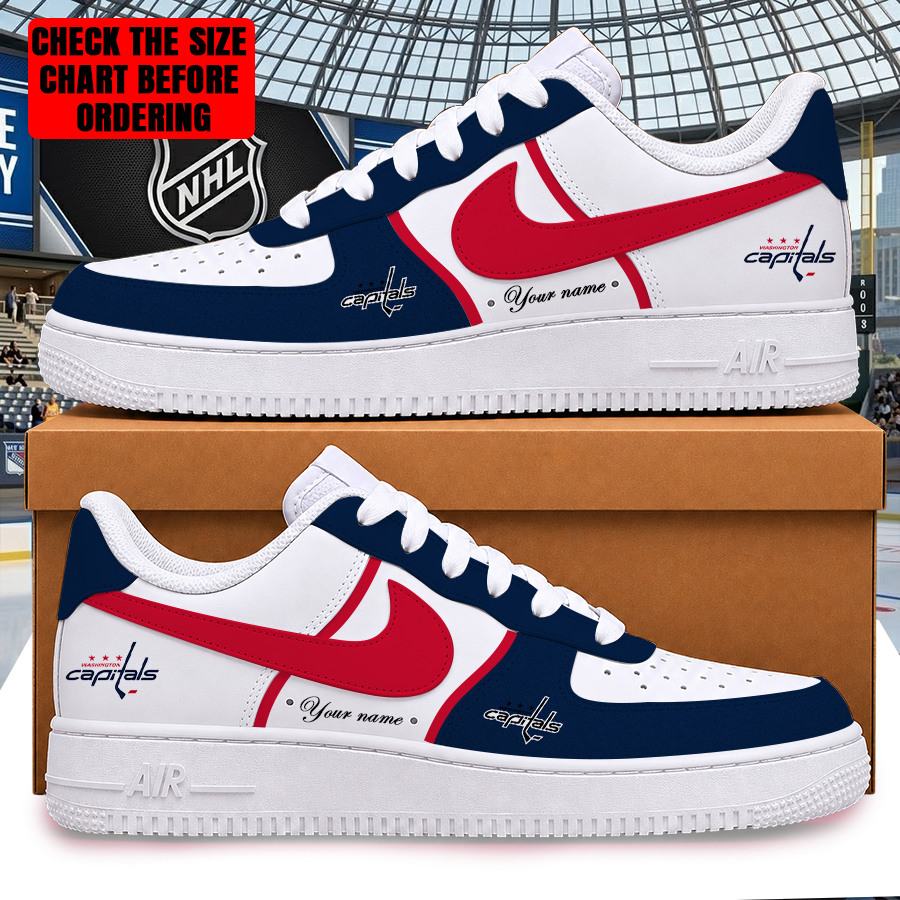 [PUCK DROP DEAL] NEW CUSTOMIZED NHL10 WCP WASHINGTON CAPITALS AF1 SHOES