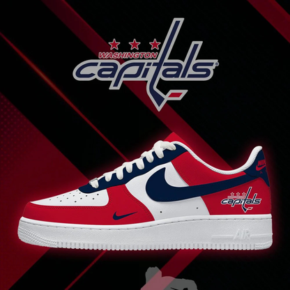 [PUCK DROP DEAL] NEW CUSTOMIZED NHL10 WCP WASHINGTON CAPITALS AF1 SHOES
