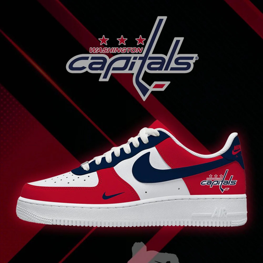 [PUCK DROP DEAL] NEW CUSTOMIZED NHL10 WCP WASHINGTON CAPITALS AF1 SHOES