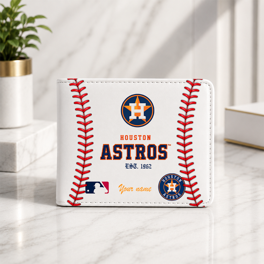 [HOMERUN DEAL] NEW CUSTOMIZED MLB10 HAS HOUSTON ASTROS LEATHER WALLET
