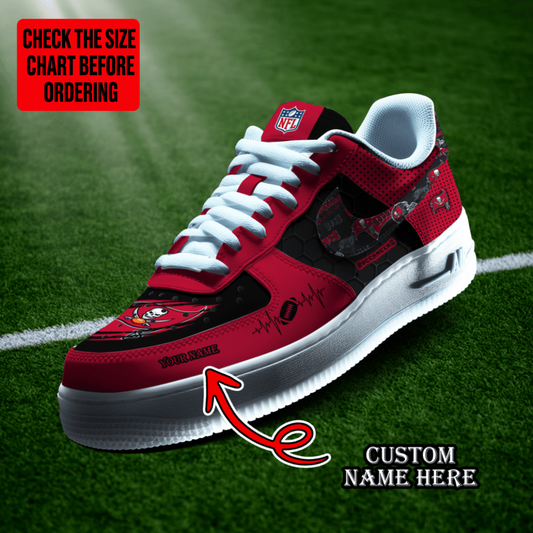 [TOUCHDOWN DEAL] NEW CUSTOMIZED NFL10 TBB TAMPA BAY BUCCANEERS AF1 SHOES